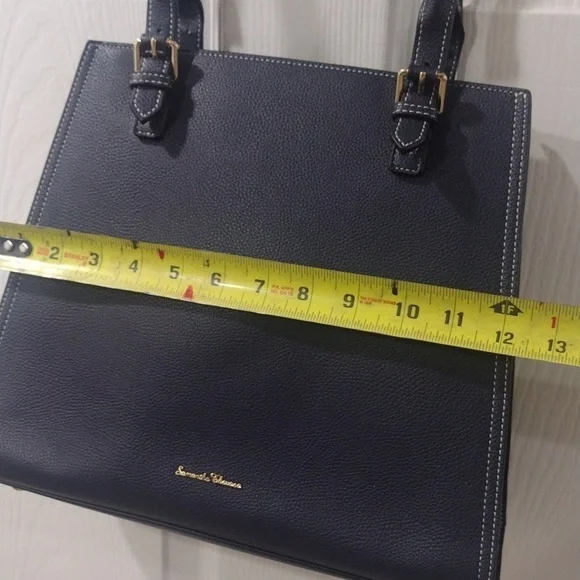 Samantha Thavasa Blue Leather 2-Way Shoulder Bag – Stylish Spacious Handbag - Picture 17 of 17